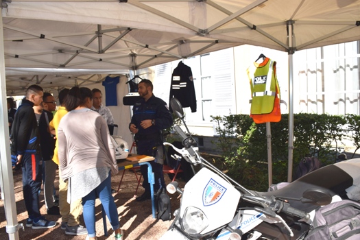 La police municipale de Nevers était également présente aux Rencontres de la Sécurité pour présenter son matériel et ses missions.